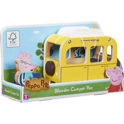 Model Peppa Pig - Drewniany kamper - Zabawkowa wyobraźnia Model Peppa Pig - Drewniany kamper - Zabawkowa wyobraźnia