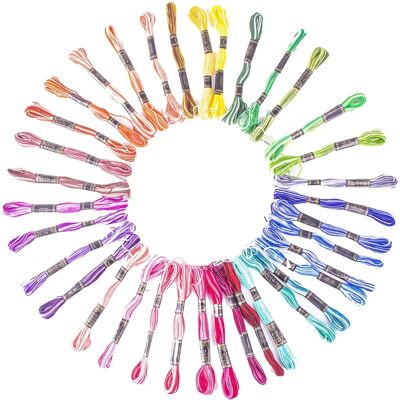 Craft Factory Rainbow Embroidery Thread - 36 Skeins Craft Factory Rainbow Embroidery Thread - 36 Skeins