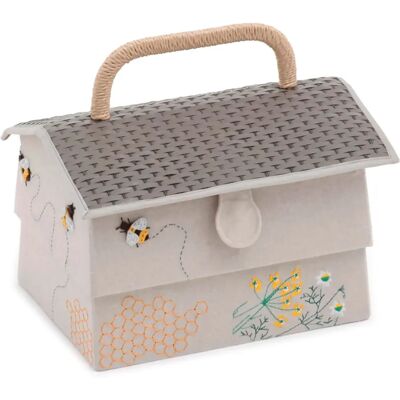 Boîte de rangement brodée en forme de ruche d'abeilles - Boîte de rangement Boîte de rangement brodée en forme de ruche d'abeilles - Boîte de rangement