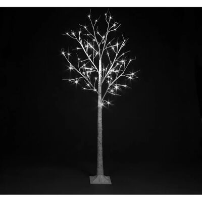 Snow Time 1.8m Birch Tree - Christmas Outdoor Tree with 80 Ice White LEDs Snow Time 1.8m Birch Tree - Christmas Outdoor Tree with 80 Ice White LEDs