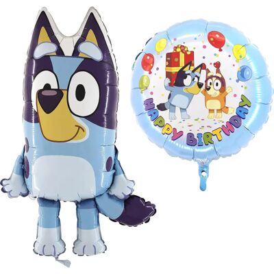 Toyland - Bluey Balloons - Bleu - 2 Pack - Ballons - Publicité Toyland - Bluey Balloons - Bleu - 2 Pack - Ballons - Publicité