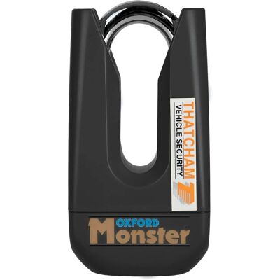 Oxford Monster Disc Lock - Black - Secure Oxford Monster Disc Lock - Black - Secure