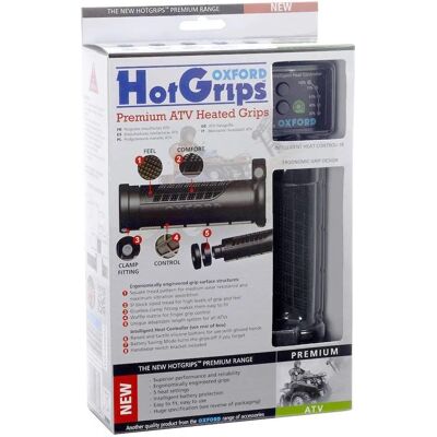 Poignées chauffantes Oxford Hotgrips Premium ATV - Accessoires moto Poignées chauffantes Oxford Hotgrips Premium ATV - Accessoires moto
