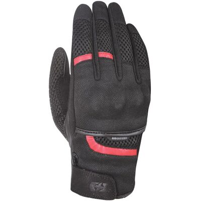 Gants de moto Oxford Brisbane Air - Noir Rouge Gants de moto Oxford Brisbane Air - Noir Rouge
