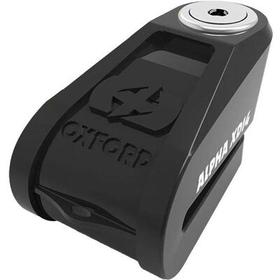 Oxford Edelstahl Scheibenschloss - 14mm Pin - Schwarz - Fahrradschutz Oxford Edelstahl Scheibenschloss - 14mm Pin - Schwarz - Fahrradschutz