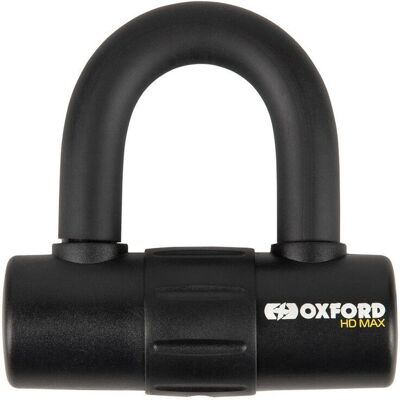 Oxford HD Max 14mm Black U Lock - Disc Lock - Heavy Duty Oxford HD Max 14mm Black U Lock - Disc Lock - Heavy Duty