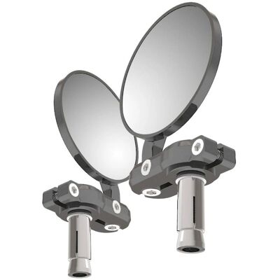 Specchietti estremità manubrio Oxford Argento - Set da 2 Specchietti estremità manubrio Oxford Argento - Set da 2