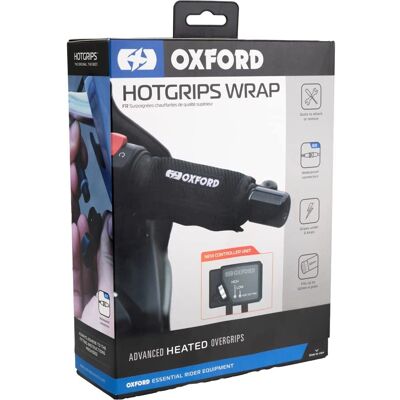 Oxford HotGrips Wrap Ohjaustangon lämmittimet - Musta Oxford HotGrips Wrap Ohjaustangon lämmittimet - Musta