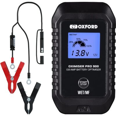 Chargeur de batterie Oxford Oximiser Pro 900 - Moto, 6V/12V - Publicité Chargeur de batterie Oxford Oximiser Pro 900 - Moto, 6V/12V - Publicité