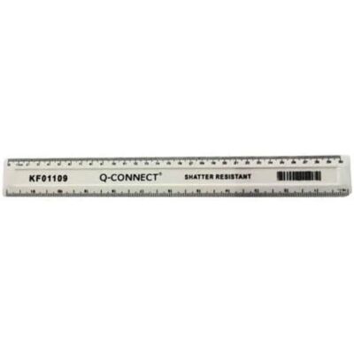 Q-Connect - KF01109Q - 30 cm - Blanc - Règle Q-Connect - KF01109Q - 30 cm - Blanc - Règle