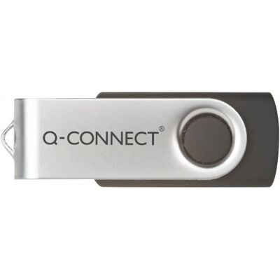 Q-Connect KF76970 USB Flash Drive 32 GB - USB 2.0, Black, Silver Q-Connect KF76970 USB Flash Drive 32 GB - USB 2.0, Black, Silver