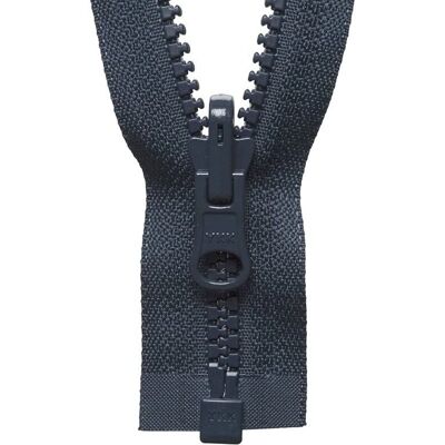 Fermeture Éclair YKK Vislon Gris Foncé - Fin Ouverte 65cm - Publicité Fermeture Éclair YKK Vislon Gris Foncé - Fin Ouverte 65cm - Publicité