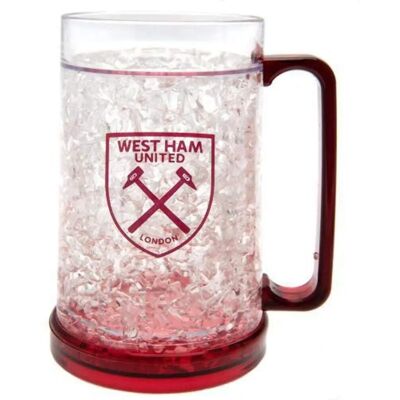West Ham United Frosted Double-Walled Freezer Mug - Football West Ham United Frosted Double-Walled Freezer Mug - Football