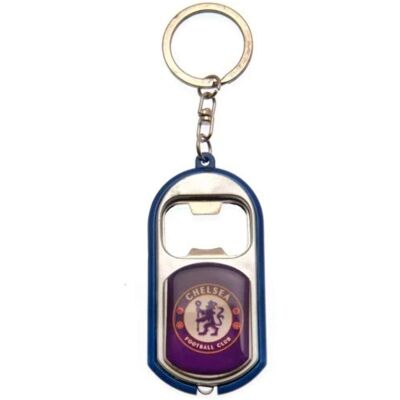 Porte-clés Chelsea FC - Ouvre-bouteilles & Torche - Noir - Publicité Porte-clés Chelsea FC - Ouvre-bouteilles & Torche - Noir - Publicité