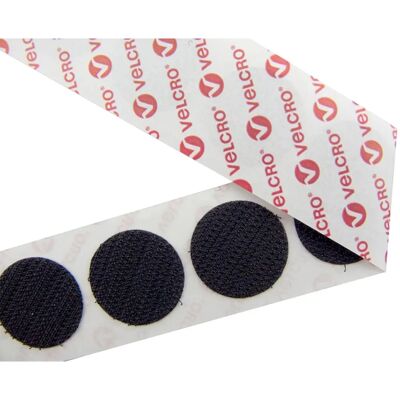 Moedas adesivas Velcro brancas - Gancho e laço Moedas adesivas Velcro brancas - Gancho e laço