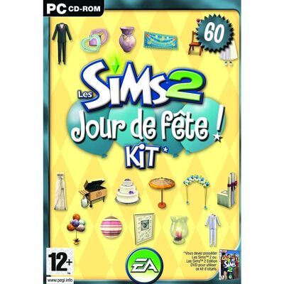 Les Sims 2 Kit Jour de Fête - Jeu vidéo - Thème fête - Publicité Les Sims 2 Kit Jour de Fête - Jeu vidéo - Thème fête - Publicité
