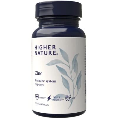 Higher Nature Zinc Vegan Tablets - Vitamin & Mineral Supplement Higher Nature Zinc Vegan Tablets - Vitamin & Mineral Supplement