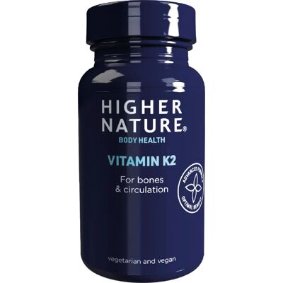 Higher Nature Vitamin K2 - 60 Tablets - Support Bone & Heart Health Higher Nature Vitamin K2 - 60 Tablets - Support Bone & Heart Health
