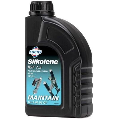 Huile pour fourches Silkolene RSF 7.5 - Huile de suspension haute performance - Publicité Huile pour fourches Silkolene RSF 7.5 - Huile de suspension haute performance - Publicité