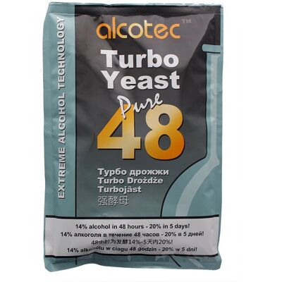 Alcotec 48 Turbo Yeast 10 Pack - Home Brew Yeast for Vodka & Moonshine Alcotec 48 Turbo Yeast 10 Pack - Home Brew Yeast for Vodka & Moonshine