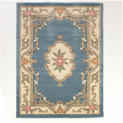 FLAIR RUGS Aubusson Teppich - Wolle, 75x150 cm, Blau - Teppich FLAIR RUGS Aubusson Teppich - Wolle, 75x150 cm, Blau - Teppich