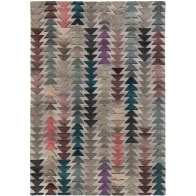 FLAIR RUGS Archer Woll Geometrischer Teppich - Mehrfarbig FLAIR RUGS Archer Woll Geometrischer Teppich - Mehrfarbig