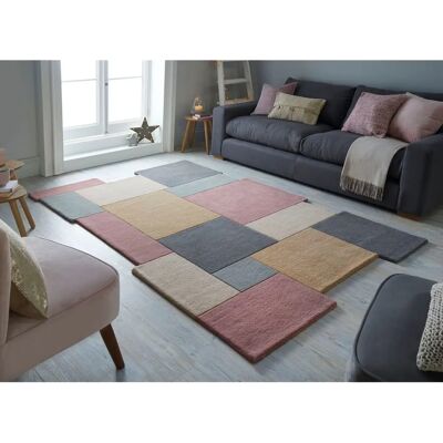 FLAIR RUGS Abstract Collage Wollteppich - Rechteckig, Patchwork, Modern FLAIR RUGS Abstract Collage Wollteppich - Rechteckig, Patchwork, Modern