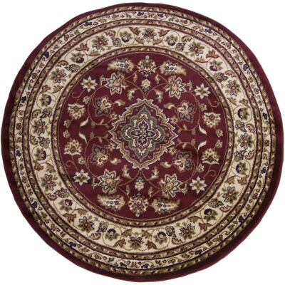 Flair Rugs Sherborne Roter Rundteppich - Orientalisch, 133cm Flair Rugs Sherborne Roter Rundteppich - Orientalisch, 133cm