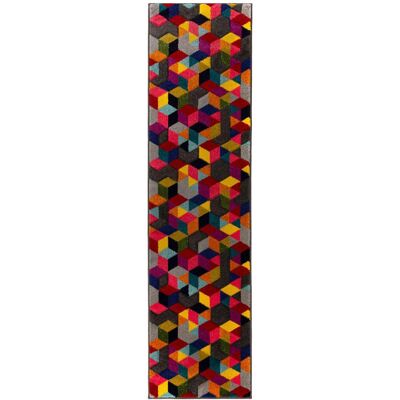 FLAIR RUGS Dynamic běhoun - Barevný geometrický vzor pro podlahové vytápění FLAIR RUGS Dynamic běhoun - Barevný geometrický vzor pro podlahové vytápění