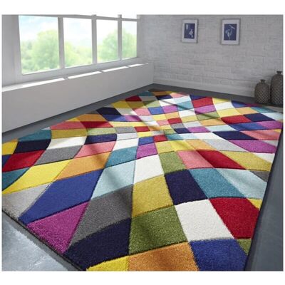 FLAIR RUGS Rhumba Barevný Geometrický Vzor - Koberec FLAIR RUGS Rhumba Barevný Geometrický Vzor - Koberec