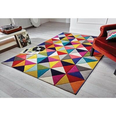 FLAIR RUGS Samba Bunt Teppich - Ø 160 cm, 10 mm, Handgefertigt FLAIR RUGS Samba Bunt Teppich - Ø 160 cm, 10 mm, Handgefertigt
