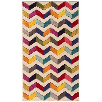 FLAIR RUGS Bolero Bunt Geometrischer Zickzack Teppich - Teppich FLAIR RUGS Bolero Bunt Geometrischer Zickzack Teppich - Teppich