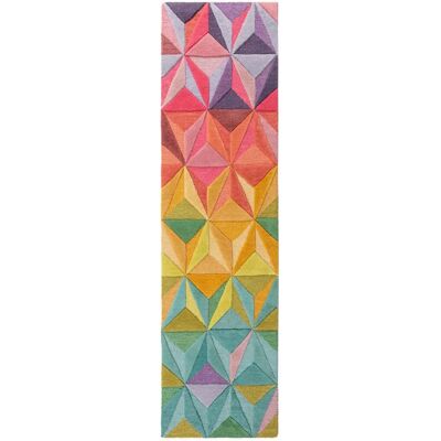 Ruční Barevný Geometrický Koberec - 60x230 cm Ruční Barevný Geometrický Koberec - 60x230 cm