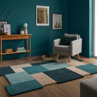 FLAIR RUGS Abstract Collage Wollteppich - Teppich FLAIR RUGS Abstract Collage Wollteppich - Teppich