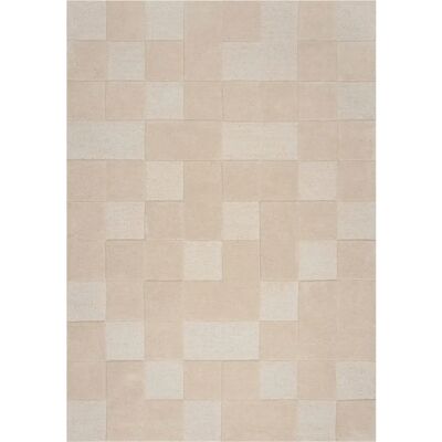 FLAIR RUGS Checkboard Wollteppich - Geometrisches Muster - Rechteckig - 160x230cm FLAIR RUGS Checkboard Wollteppich - Geometrisches Muster - Rechteckig - 160x230cm