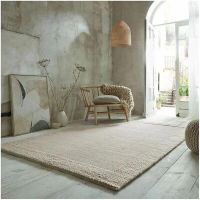 Tapis Beige FLAIR RUGS - Mélange de Laine et Synthétique - Rectangulaire - Publicité Tapis Beige FLAIR RUGS - Mélange de Laine et Synthétique - Rectangulaire - Publicité