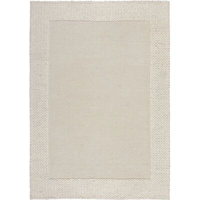 FLAIR RUGS Beiger Woll-Teppich Handgewebt - Teppich FLAIR RUGS Beiger Woll-Teppich Handgewebt - Teppich