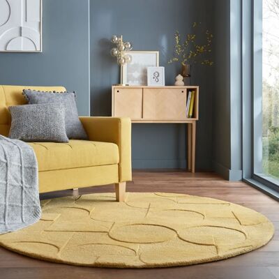 FLAIR RUGS Gigi Wollteppich - Geometrisches Design - Fußbodenheizung geeignet FLAIR RUGS Gigi Wollteppich - Geometrisches Design - Fußbodenheizung geeignet