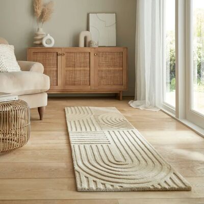 FLAIR RUGS Zen Garden Wollteppich - Hoch-Tief-Effekt - Wolle - Wollteppich FLAIR RUGS Zen Garden Wollteppich - Hoch-Tief-Effekt - Wolle - Wollteppich