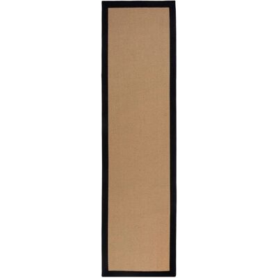 FLAIR RUGS Kira Teppiche - 60x800 cm, schwarz, handgewebt FLAIR RUGS Kira Teppiche - 60x800 cm, schwarz, handgewebt