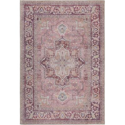 FLAIR RUGS Windsor Teppich - Rosa, 120x170 cm, 4 mm, Waschbar, Rechteck - Teppich FLAIR RUGS Windsor Teppich - Rosa, 120x170 cm, 4 mm, Waschbar, Rechteck - Teppich