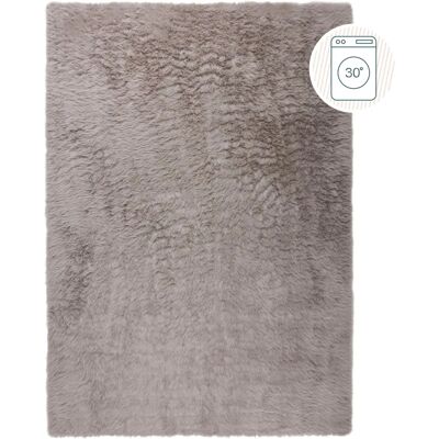 FLAIR RUGS Alpine Faux Fur Hochflor-Teppich Grau 160x230cm - Rug FLAIR RUGS Alpine Faux Fur Hochflor-Teppich Grau 160x230cm - Rug
