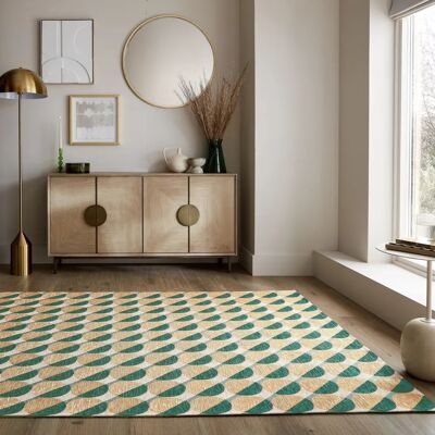FLAIR RUGS - Carlos Geo - Grün - 155x230 cm - Rug FLAIR RUGS - Carlos Geo - Grün - 155x230 cm - Rug