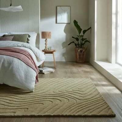 Flair Rugs - Mesmerise - Sage zelená - 200x290 cm - Koberec Flair Rugs - Mesmerise - Sage zelená - 200x290 cm - Koberec