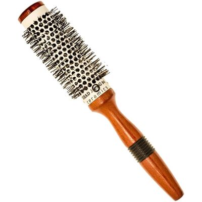 Head Jog Ceramic Wood Radial Brush - Radial Brush - Hair Styling Tool Head Jog Ceramic Wood Radial Brush - Radial Brush - Hair Styling Tool
