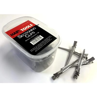Head Jog Silver Hair Clips - Salon-Ready Metal Hair Clips Head Jog Silver Hair Clips - Salon-Ready Metal Hair Clips