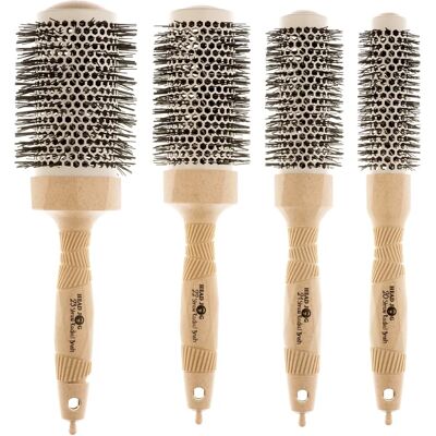 Head Jog Straw Radial Brush - 25mm, 34mm, 44mm, 53mm - hairbrush Head Jog Straw Radial Brush - 25mm, 34mm, 44mm, 53mm - hairbrush