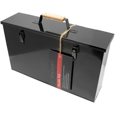 Valiant Fireside Ash Carrier - Black Gloss Steel Box - Storage Box Valiant Fireside Ash Carrier - Black Gloss Steel Box - Storage Box