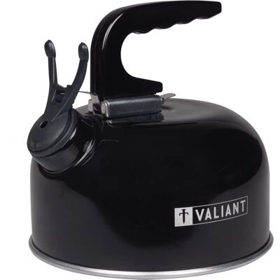 Valiant 1L Portable Camping Whistling Kettle - Black Valiant 1L Portable Camping Whistling Kettle - Black