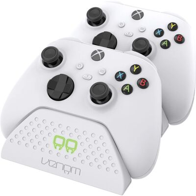 Venom Xbox Series X|S Twin Docking Station - White Venom Xbox Series X|S Twin Docking Station - White